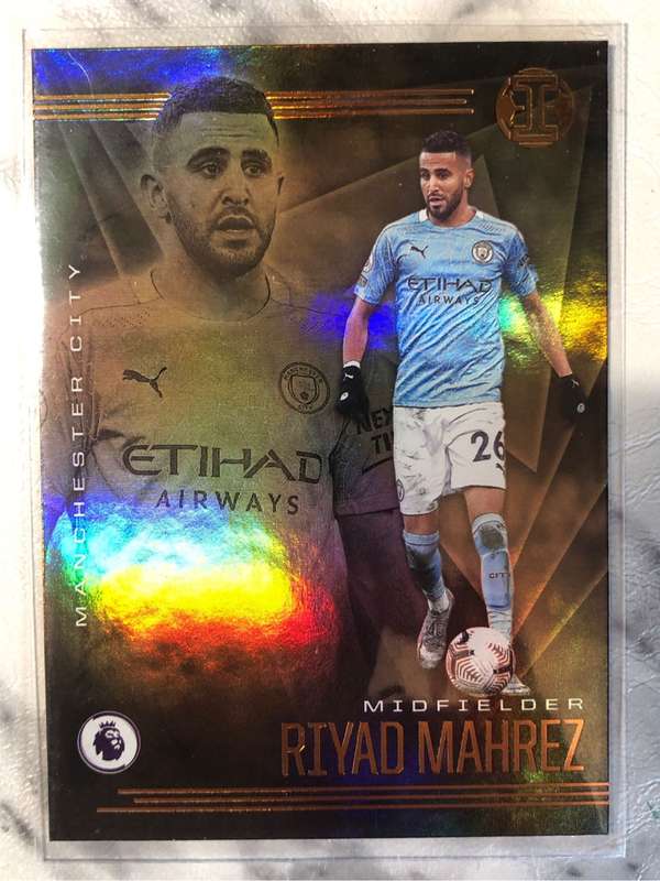 Riyad Mahrez CHRONICLES ILLUSIONS 2020 soccer trading card