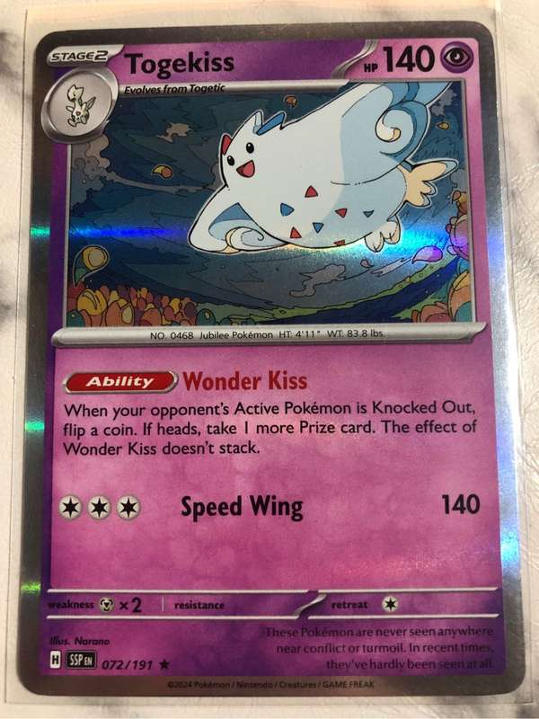 Togekiss 072/191 RARE Pokemon trading card