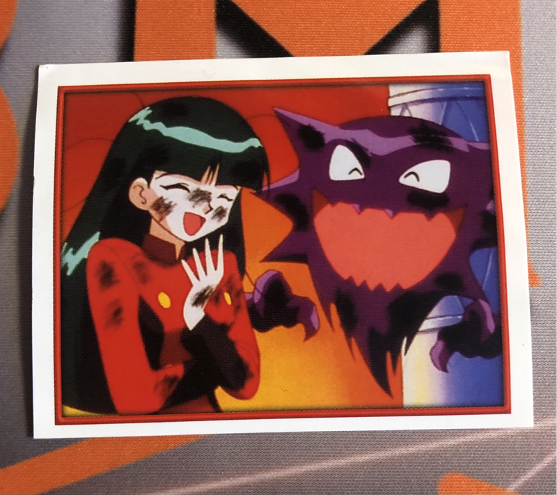 Sabrinas Haunter RARE Pokemon Topps Merlin 2000 sticker  Near mint unstuck condition