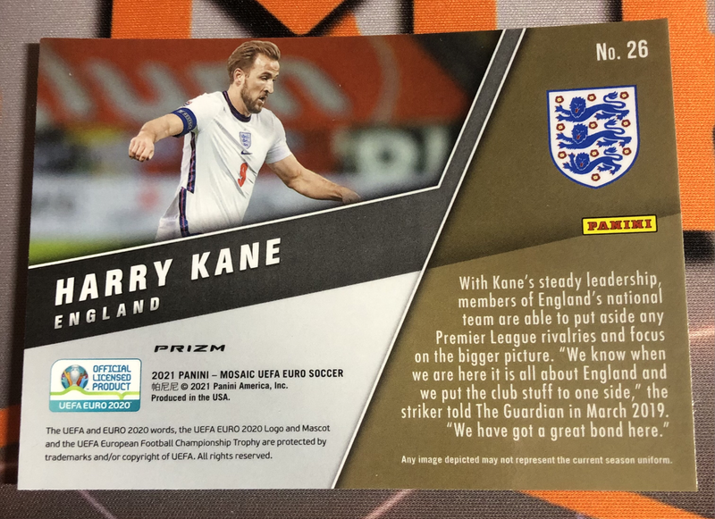 Harry Kane Montage Mirror REFRACTOR Euro Mosaic Soccer trading card