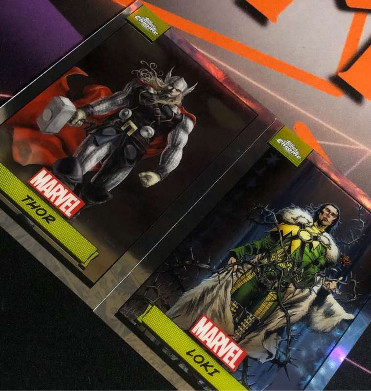 Thor & Loki BUNDLE Topps Chrome 2024 Marvel trading cards