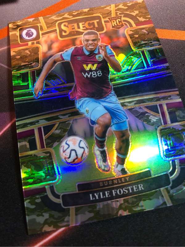 Lyle Foster ROOKIE Camo Numbered out of 175 Soccer trading card
