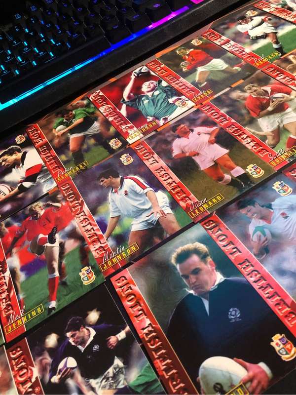 Great British Lions Rugby 23 of 25 ALMOST COMPLETE SET 1997 Rugby trading cards