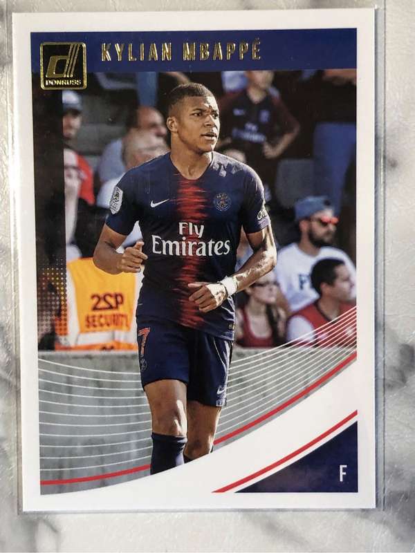 Kylian Mbappe PSG RARE 2018-2019 Donruss Soccer trading card