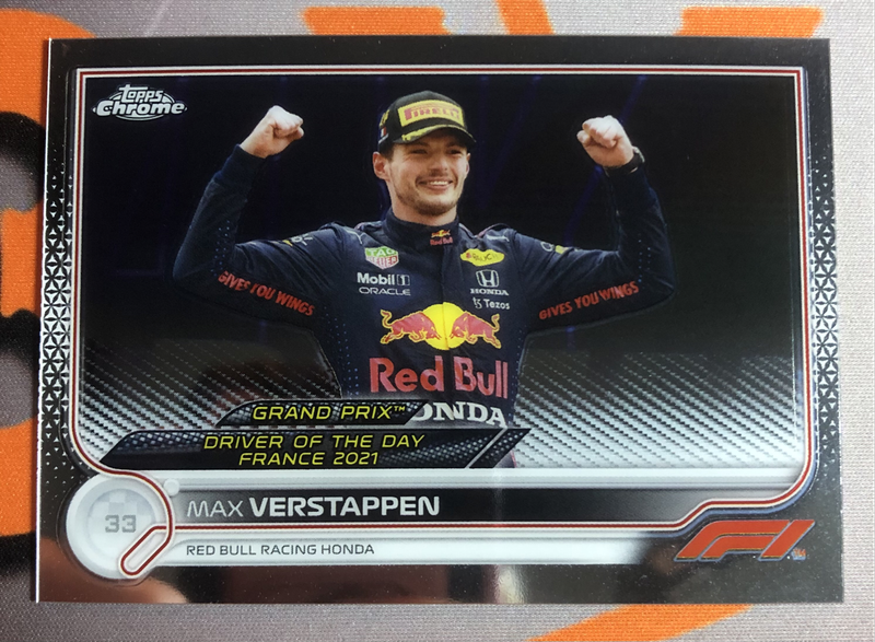 Max Verstappen RARE Formula One 2022 Topps Chrome F1 trading card