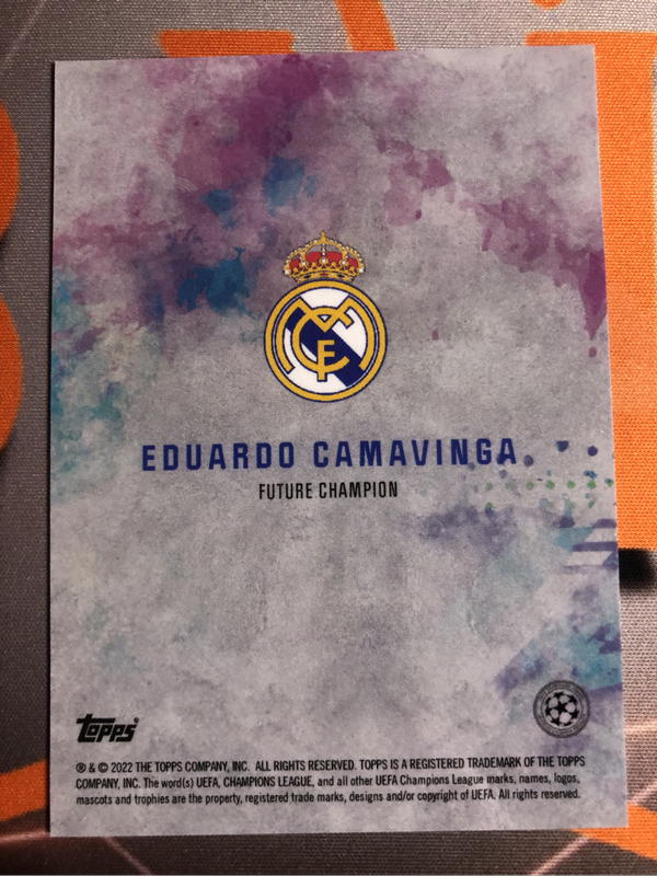 Camavinga Topps 2022 soccer trading card