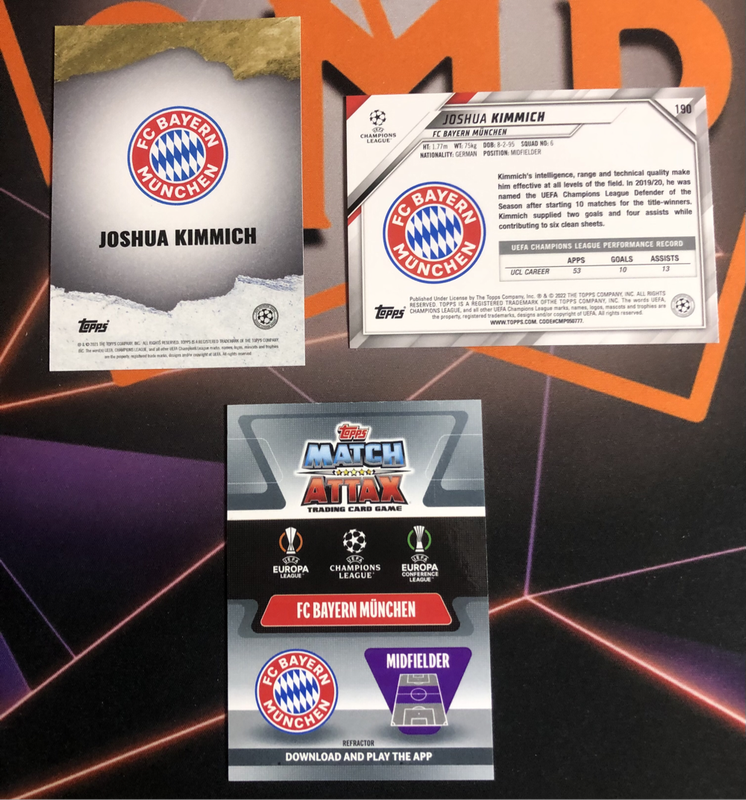 Joshua Kimmich BUNDLE of 3 RARE soccer trading cards