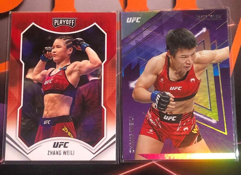 Zhang Weili BUNDLE of 2 Chronicles 2022 UFC Trading cards