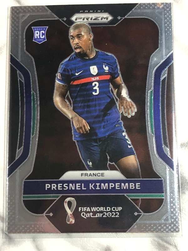 Presnel Kimpembe ROOKIE World Cup Prizm 2022 Soccer trading card