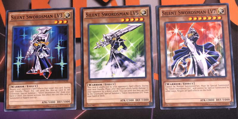 Silent Swordsmen FULL SET lvl 3, lvl 5, lvl 7 BUNDLE of 3 YuGiOh trading card