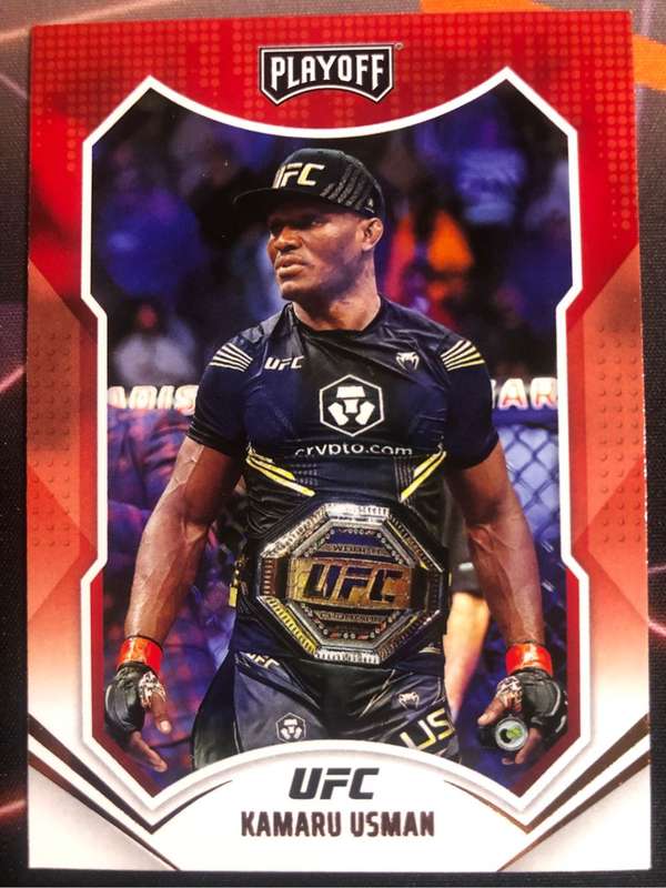 Kamaru Usman PLAYOFF chronicles 2022 UFC Trading card