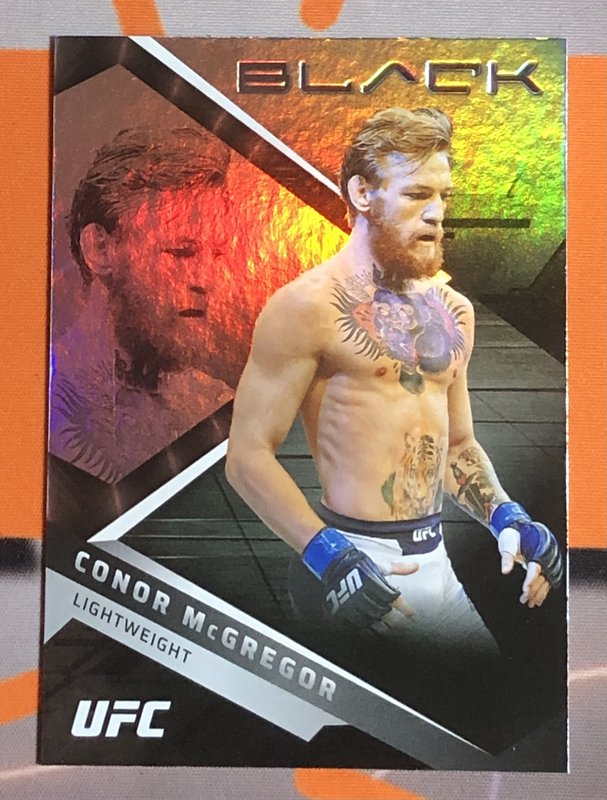 Conor McGregor REFRACTOR Black UFC 2022 trading card