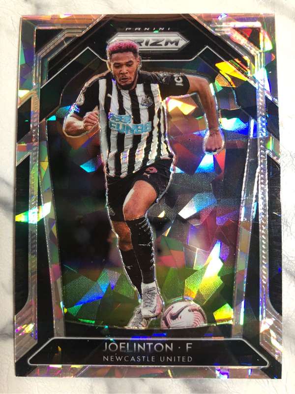 Joelinton NUMBERED out of 23 RARE Cracked Ice 2020 Prizm Soccer trading card