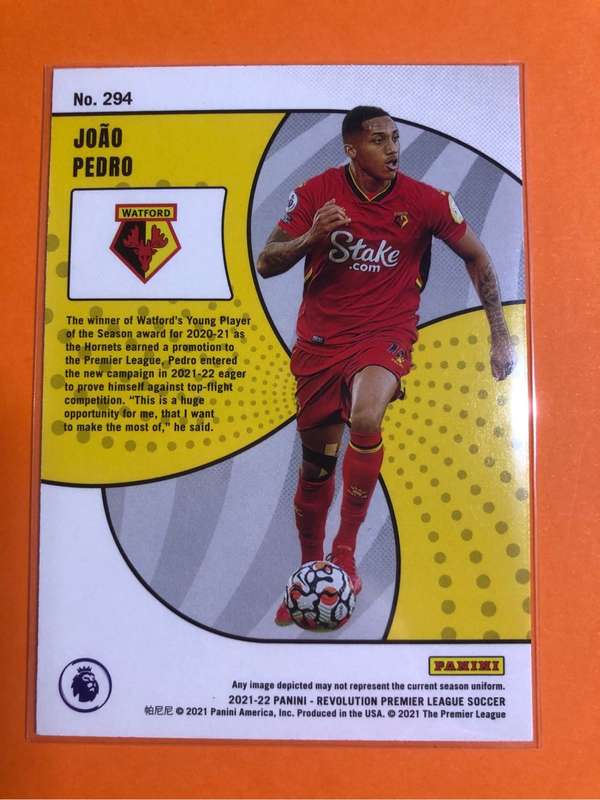 Jao Pedro ROOKIE Panini Revolution 2021 soccer trading card