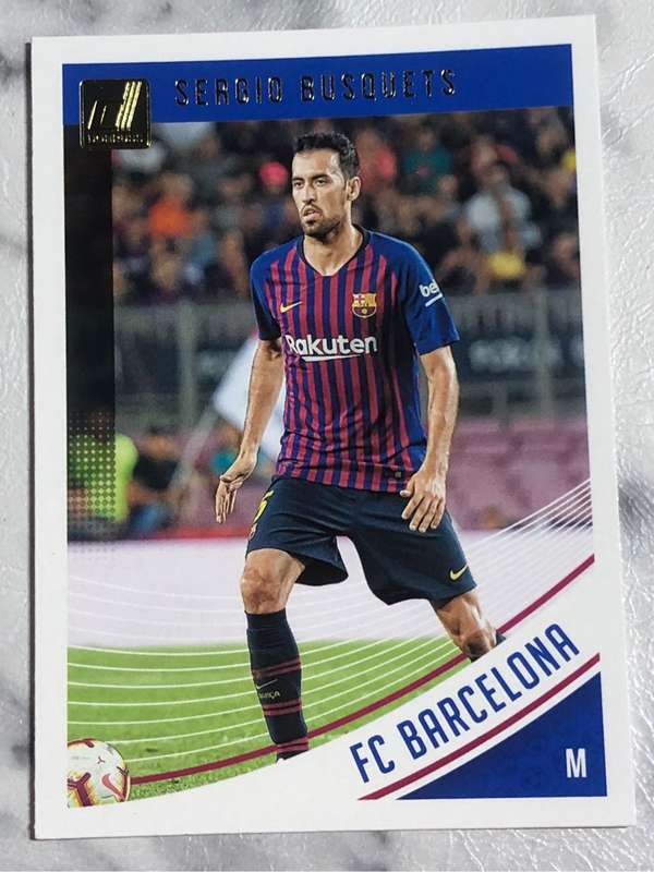 Sergio Busquets Super RARE 2019 Donruss Soccer trading card