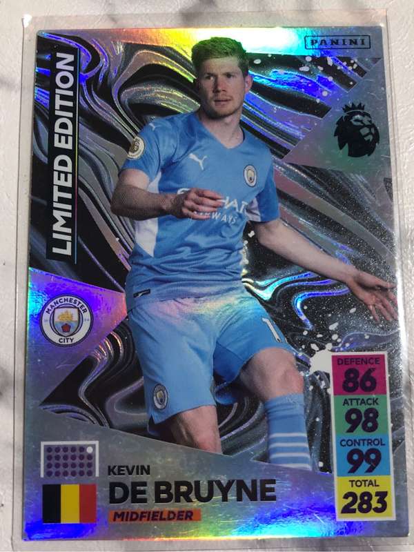 Kevin De Bruyne Limited Edition XL Adrenalyne 2021 Soccer trading card