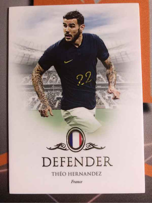 Théo Hernandez High-end FUTERA 2023 soccer trading card 