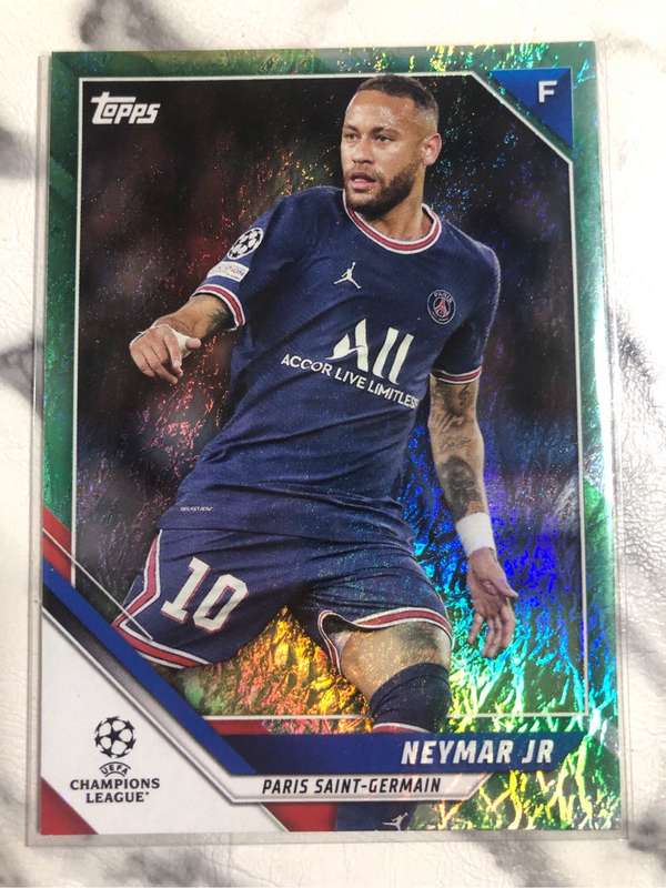 Neymar Jnr Topps Jade Edition 2022 Soccer trading card