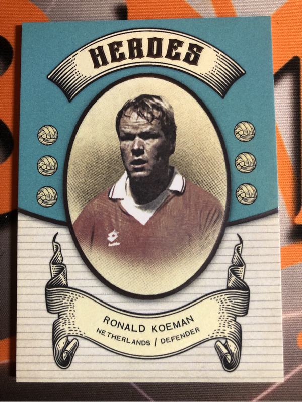 Ronald Koeman NUMBERED out of 250 HEROES FUTERA High End Soccer trading card