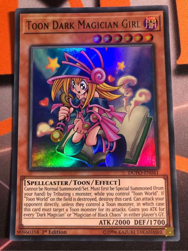 Toon Dark Magician Girl DUPO-EN041 Ultra Rare 1st Edition YuGiOh trading card