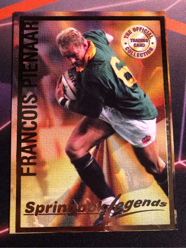 Francois Pienaar Springbok Legends 1997 Rugby trading card