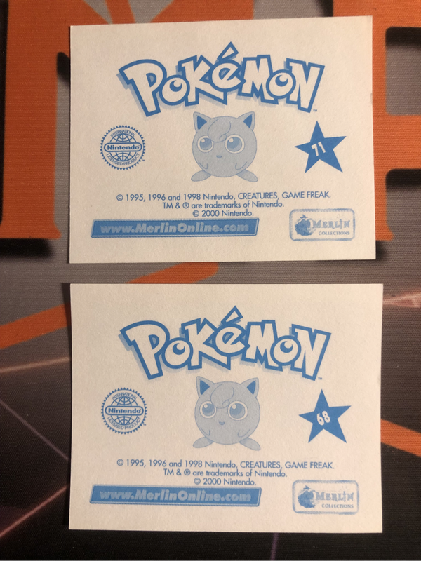 Pokémon Squirtle Gang Bundle of RARE 2 Vintage 2000s Topps stickers (Near Mint condition) 