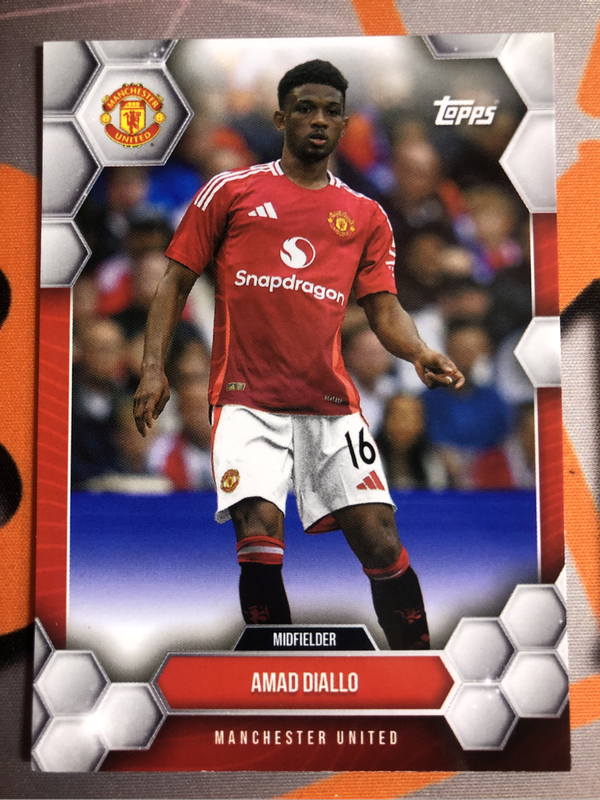 Amad Diallo NEW 2025 Man United Soccer trading card