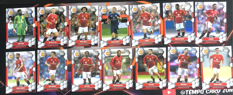 NEW Man United BUNDLE of 14 2025 Soccer trading cards