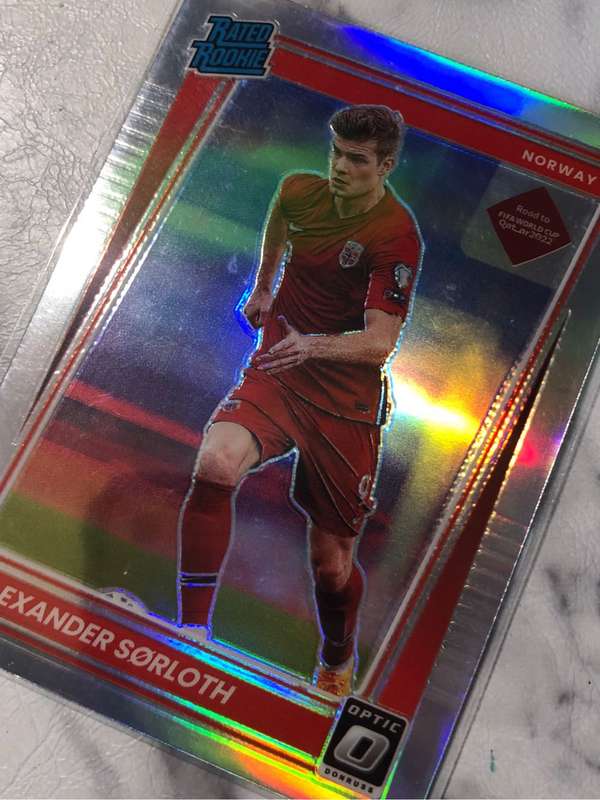 Alexander Sorloth ROOKIE REFRACTOR Donruss Optic 2021 soccer trading card