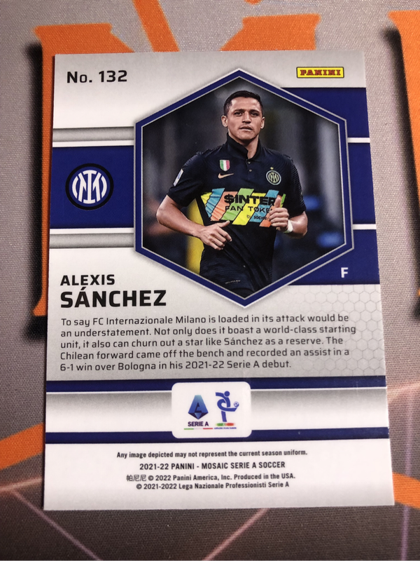 Alexis Sanchez Mosaic 2021 soccer trading card