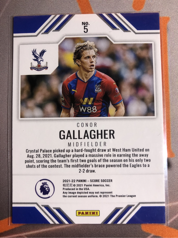 Conor Gallagher SCORE 2021 soccer trading card