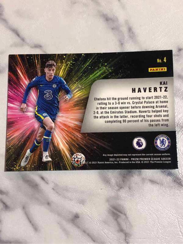 Kai Havertz  Fireworks EPL Prizm 2022 Soccer trading card
