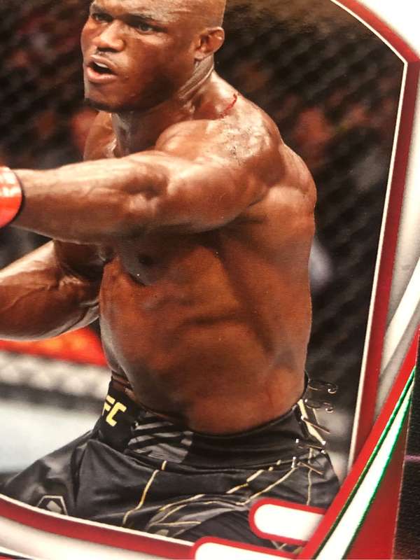 Kamaru Usman NUMBERED out of 99 Chronicles ABSOLUTE 2022 UFC trading card