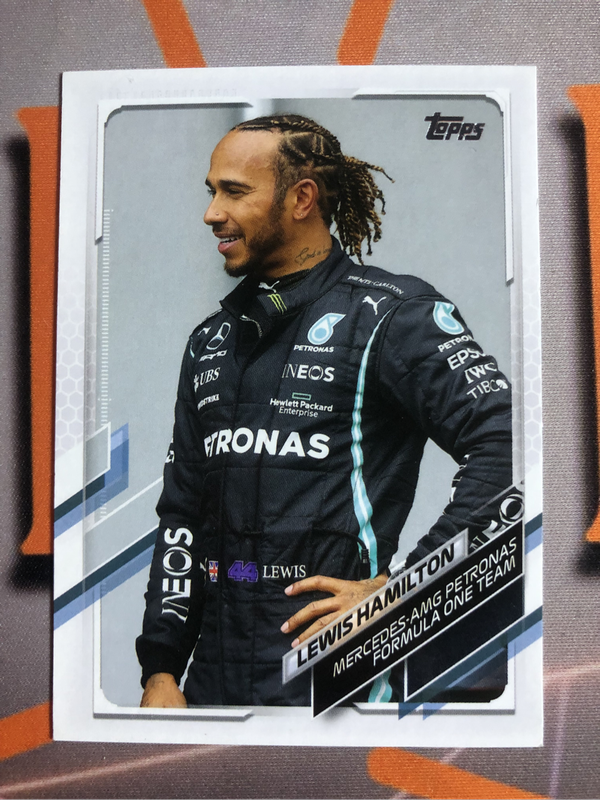 Lewis Hamilton RARE Formula One 2021 F1 Topps Chrome trading card