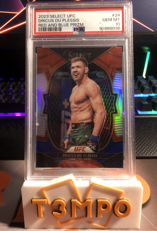 Dricus Du Plesis Graded PSA 10 Refractor (Only 1 in the world) SELECT 2023 UFC trading card