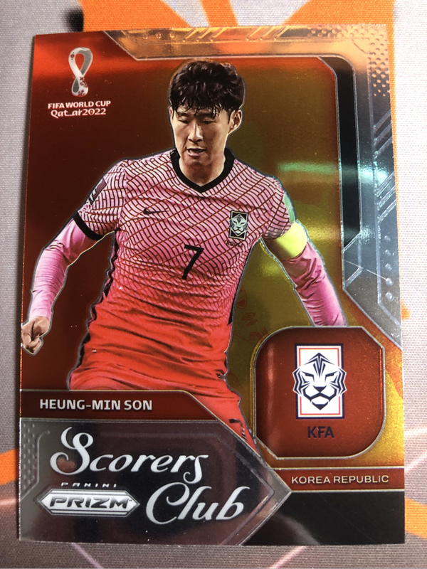 Heung Min Son PRIZM World Cup 2022 Soccer trading card