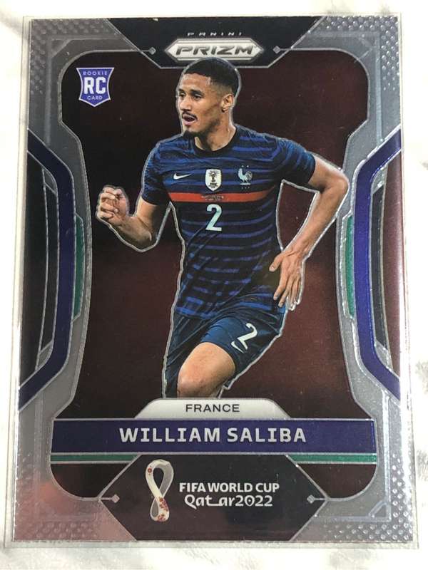 William Saliba ROOKIE World Cup Prizm 2022 Soccer trading card