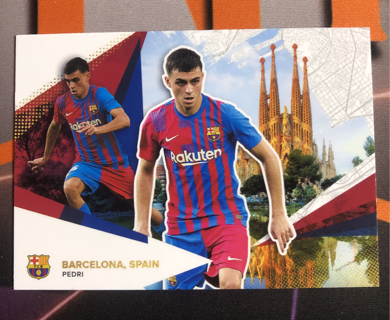 Pedri RARE Topps 2021 soccer trading card 