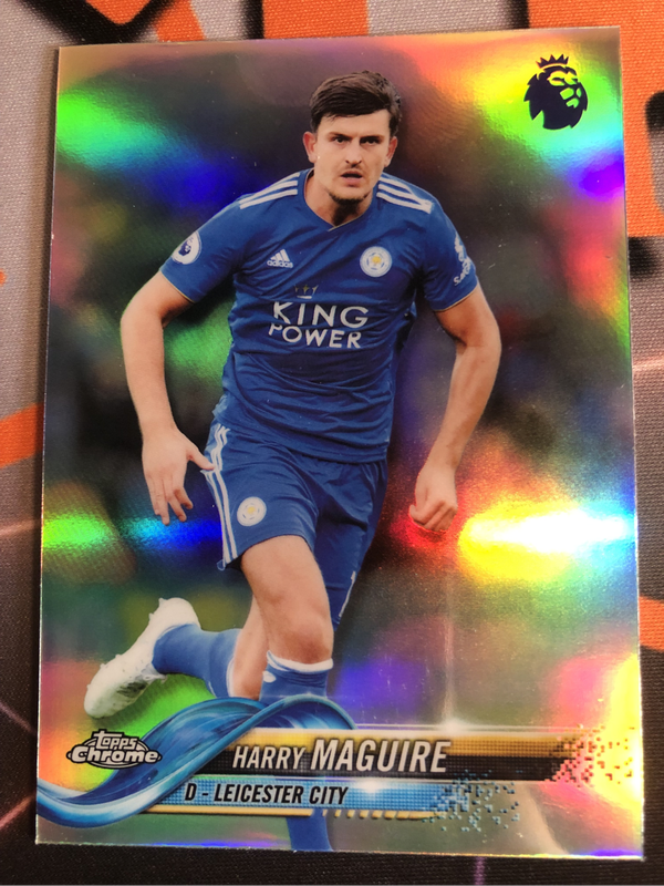 Harry Maguire ROOKIE REFRACTOR 2019 Topps soccer trading card
