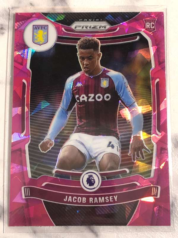 Jacob Ramsey ROOKIE Pink ice EPL Prizm 2022 Soccer trading card