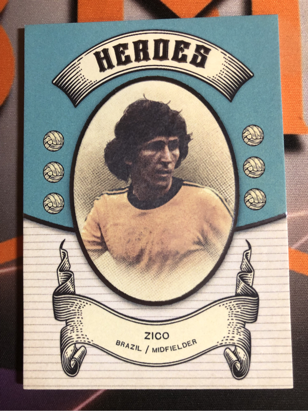 Zico NUMBERED out of 250 HEROES FUTERA High End Soccer trading card