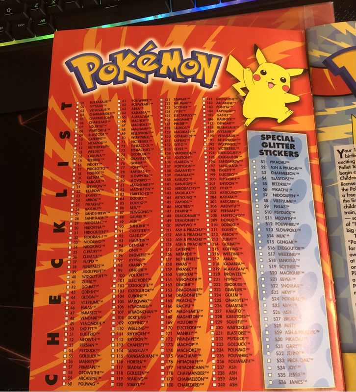 VINTAGE Pokemon Topps Merlin 1999 Series 1 SUPER rare EMPTY  Sticker album (EXCELLENT Condition)