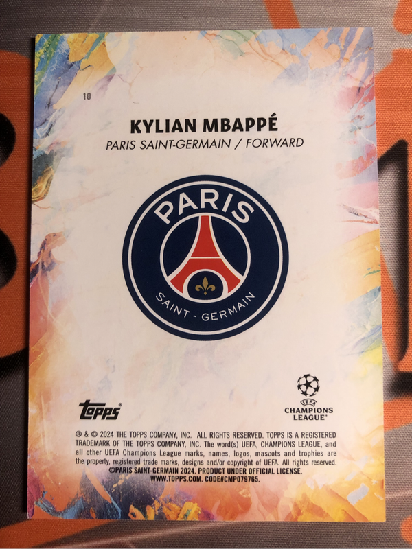 Kylian Mbappe INCEPTION 2024 Rare Soccer trading card