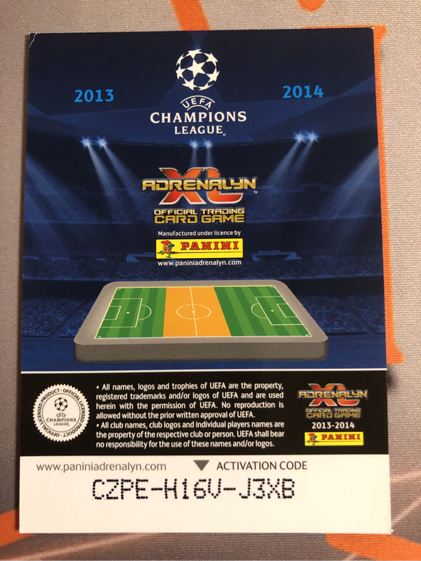 Eden Hazard 2013 XL Adrenalyne soccer trading card