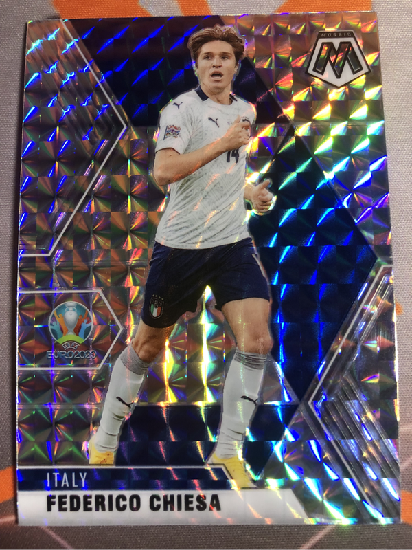 Federico Chiesa Very RARE Mosaic Parralel 2021 soccer trading card