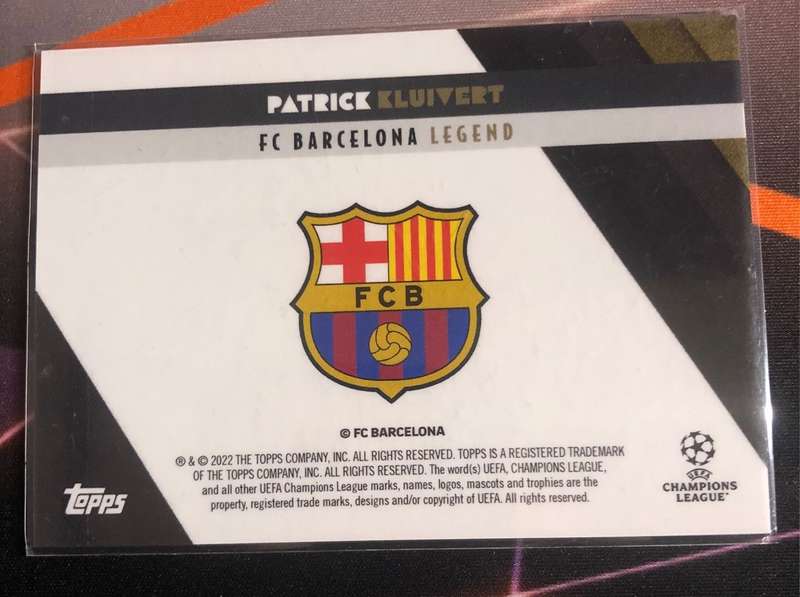 Patrick Kluivert Topps Deco 2022 Soccer trading card