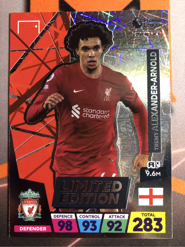 Trent Alexander Arnold XL Adrenalyne LIMITED EDITION Soccer trading card