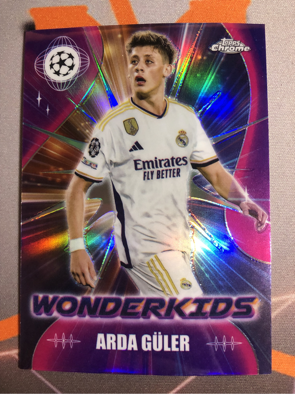 Arder Guler Refractor WONDERKIDS Topps Chrome Soccer trading card
