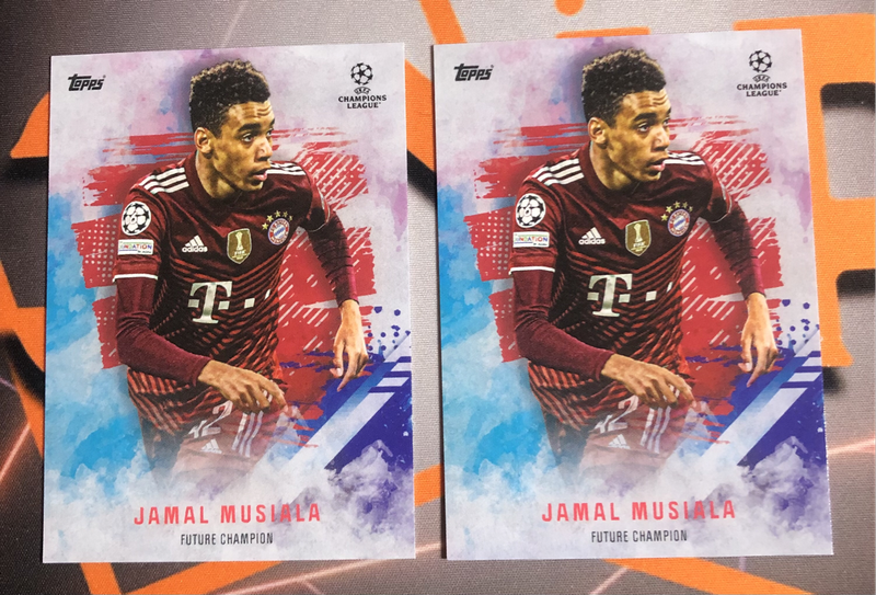 Jamal Musiala Topps 2022 soccer trading card