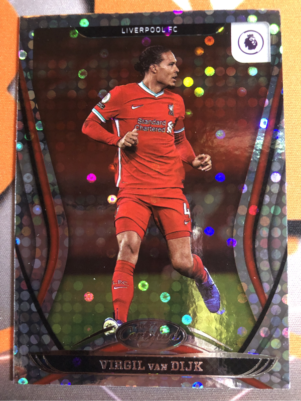 Virgil Van Dijk Chronicles Certified 2020 Speckles Soccer trading card